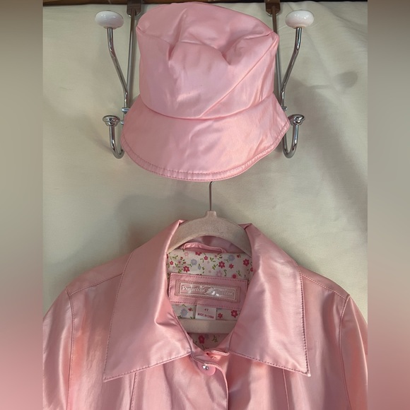 Protection System Girls 4T Pink Lined Rain jacket with matching lined hat - Picture 2 of 15